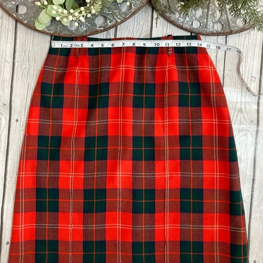 Vintage Florence Walsh Plaid Skirt